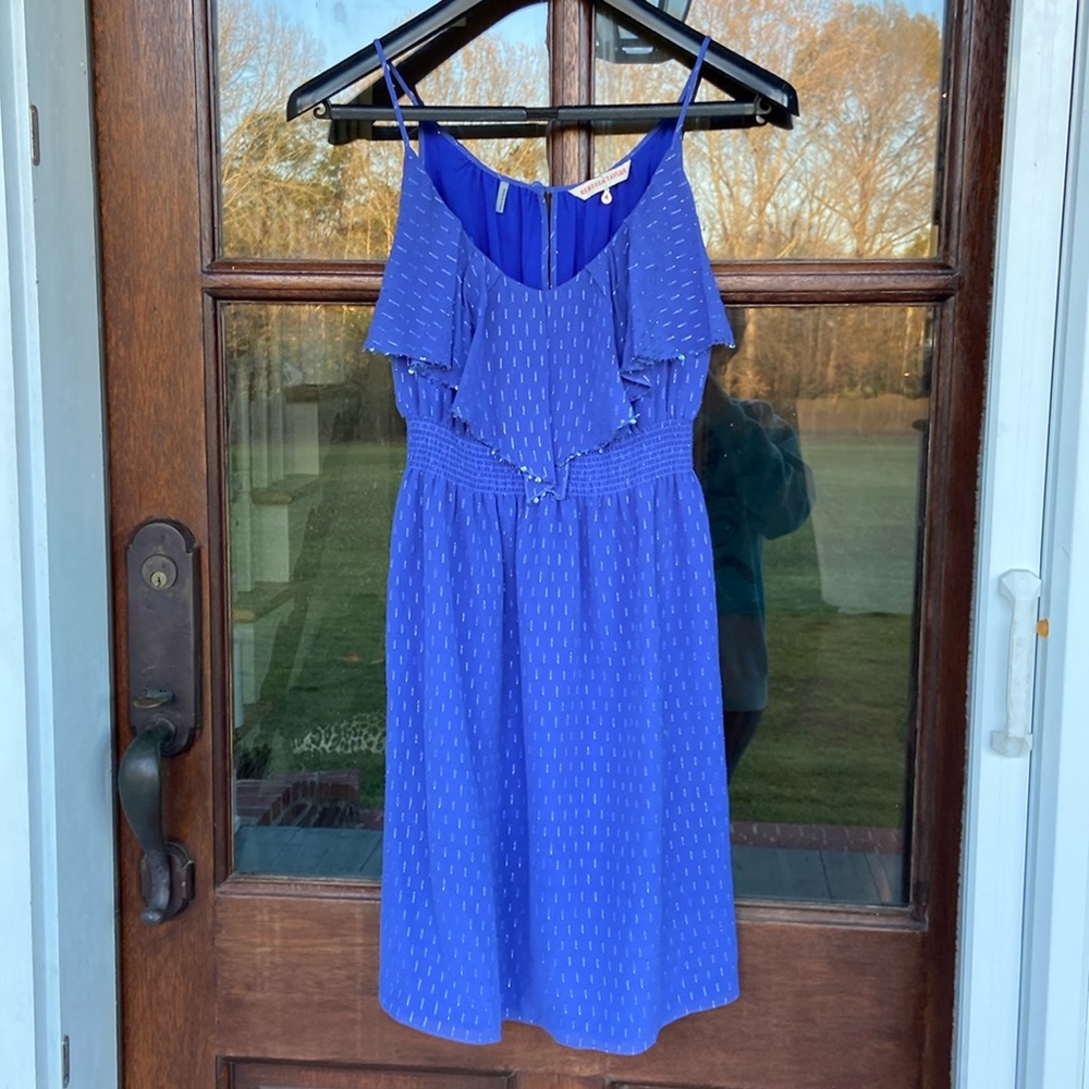 Rebecca Taylor purple silk slip‎ dress. Size 4